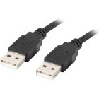Cablu periferice Lanberg USB tip A 2.0 Male la USB tip A 2.0 Male, 1m, Negru