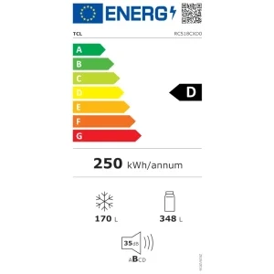 TCL RC518CXD0, 512 L, Clasa D, Total No Frost, Inverter, T-Fresh, T-Temp, Pure Air, AI Radar, Dozator de apa, Control electronic, 190 cm, Inox
