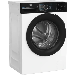 Beko BM3WFSU38215WPBBEE, Slim, 8 kg, 1200 RPM, Clasa A, Smart Inverter, EnergySpin, SteamCure, AquaWave, Alb