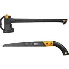 Fiskars Topor de padurar Solid A18 + Ferastrau cu lama fixa