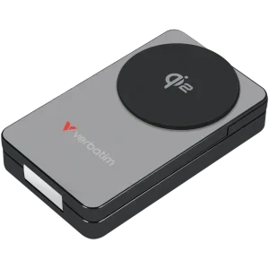 Verbatim Charge 'n' Go, 10000 mAh, 1x USB-C, 30 W, Qi2, Grey