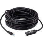 Cablu periferice ATEN Extensie USB tip A 3.2 Gen 1 Male la USB-C 3.2 Gen 1 Female, 20 m, Negru