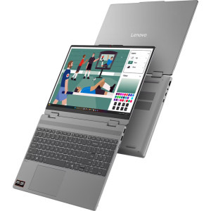 Lenovo 15.3'' IdeaPad 5 2-in-1 15AGP11, WUXGA IPS Touch, Procesor AMD Ryzen™ AI 5 430 (8M Cache, up to 4.5 GHz), 16GB DDR5, 512GB SSD, AMD Radeon 840M, No OS, Luna Grey