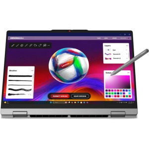 Lenovo 15.3'' IdeaPad 5 2-in-1 15AGP11, WUXGA IPS Touch, Procesor AMD Ryzen™ AI 5 430 (8M Cache, up to 4.5 GHz), 16GB DDR5, 512GB SSD, AMD Radeon 840M, No OS, Luna Grey