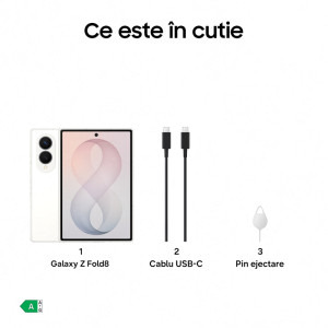 Samsung Galaxy Z Fold 8, 256GB, 12GB RAM, Dual SIM, 5G, 4-Camere, Cream