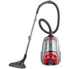 Aspirator Daewoo RCC-250R-2, fara sac, 800W, 2.5L, Rosu/Negru
