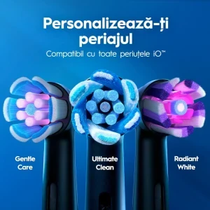 Oral-B Set 2x Periute de dinti electrice iO2 & iO Kids Disney Stitch Negru & Albastru + Trusa de calatorie