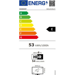 Horizon Smart TV Diamant 50HL5530U/C Seria HL5530U/C 126cm negru 4K UHD HDR