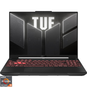 ASUS Gaming 16'' TUF A16 FA607PV, FHD+ 165Hz, Procesor AMD Ryzen™ 9 7845HX (64M Cache, up to 5.2 GHz), 16GB DDR5, 1TB SSD, GeForce RTX 4060 8GB, No OS, Mecha Gray