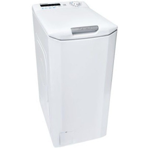 Masina de spalat rufe Candy verticala CSTG 272DVET/1-S, 7 kg, 1200 RPM, Clasa E, Gentle Touch Opening, Easy Iron, Alb