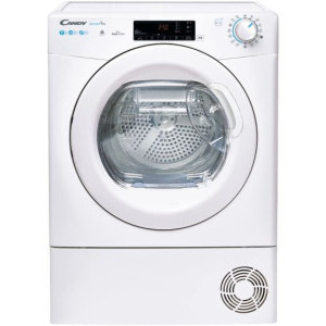 Uscator de rufe Candy CSOE H7A2TE-S, Pompa de caldura, 7 kg, Clasa E, Easy Case, Senzor uscare, Antisifonare, Alb