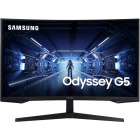 Monitor LED Samsung Gaming Odyssey G5 G55T LC27G55TQBUXEN Curbat 27 inch QHD VA 1 ms 144 Hz HDR FreeSync Premium