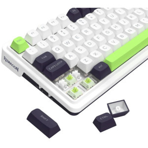 Redragon Eisa Max Alb-Verde RGB Switch-uri Mint Mambo Mecanica