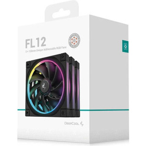 Deepcool FL12 ARGB 120mm Black Three Fan Pack