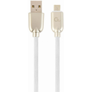 Cablu de date / adaptor Gembird USB Male la microUSB Male, 1 m, White