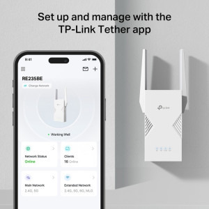 TP-LINK 2.5Gigabit RE235BE Dual-Band WiFi 7