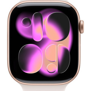 Apple Watch Series 11, GPS, 42mm Carcasa Aluminium Rose Gold, Light Blush Sport Band - S/M
