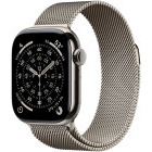 SmartWatch Apple Watch Series 11, Cellular, GPS, 42mm Carcasa Natural Titanium, Natural Milanese Loop