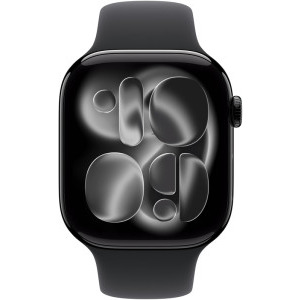 Apple Watch Series 11, Cellular, GPS, 46mm Aluminium Jet Black, Black Sport Band - M/L