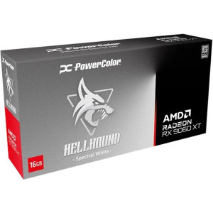 PowerColor Radeon RX 9060 XT Hellhound Spectral White OC 16GB GDDR6 128-bit