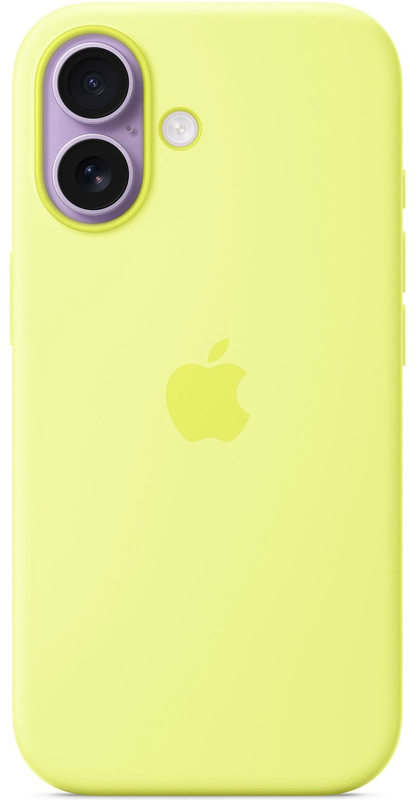 Apple Protectie pentru spate, material silicon pentru iPhone 17, culoare Neon Yellow