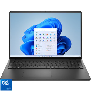 Laptop DELL 16 DC16250, FHD+, Procesor Intel® Core™ 5 120U (12M Cache, up to 5.00 GHz), 16GB DDR5, 512GB SSD, Intel Graphics, Win 11 Pro, Carbon Black, 3Yr ProSupport