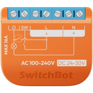 SwitchBot Comutator Smart 1PM W5502310, Wi-Fi, Bluetooth, Control vocal, Matter