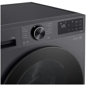 LG F4X5011TBB, 11 kg, 1400 RPM, Clasa A, Inverter Direct Drive, AI DD, TurboWash360, Smart Pairing, ThinQ, Gri