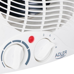 Adler Aeroterma electrica AD7728, 2000 W, 2 trepte, Ventilare, Alb