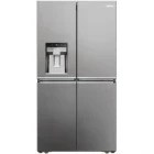 Frigider Side By Side Haier HCR7918EIMP, 601 L, Clasa E, No Frost, Air Surround, Switch Zone, Humidity Zone, Fresher Shield, ABT Pro, Dozator de apa, Control electronic, 177 cm, Inox