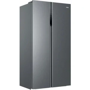 Haier HSR3918ENPG, 528 L, Clasa E, Total No Frost, Inverter, Multi Air Flow, Control electronic, 177 cm, Argintiu