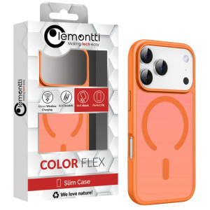 Lemontti Capac protectie spate EliteGuard Magsafe Orange pentru iPhone 17 Pro Max