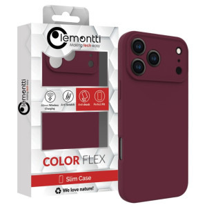 Lemontti Capac protectie spate Silicon Soft Slim Magsafe Dark Red pentru iPhone 17 Pro Max
