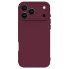 Lemontti Capac protectie spate Silicon Soft Slim Magsafe Dark Red pentru iPhone 17 Pro Max