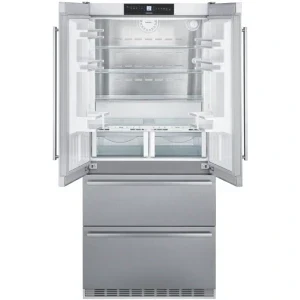 Liebherr CBNes 6256, 522 L, Clasa F, No Frost, BioFresh, DuoCooling, Control electronic, 204 cm, Inox