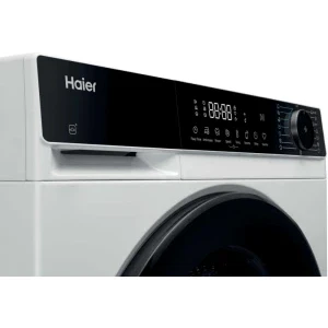 Haier HW80-BP14357TU-S, Slim, 8 kg, 1400 RPM, Clasa A, Inverter, Smart Dual Spray, hOn, Alb