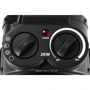 ECG Aeroterma electrica HH2010, 2000 W, 2 trepte, Ventilare, Negru