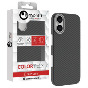 Lemontti Capac protectie spate Slim Aramid/Kevlar Magsafe 600D Black pentru iPhone 17
