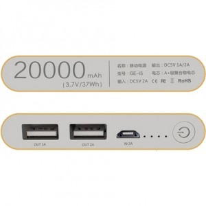 Gepow GEW005 PowerBank 20000 mAh Grey