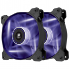 Corsair Air Series AF120 LED Purple Quiet Edition High Airflow 120mm Fan - Twin Pack