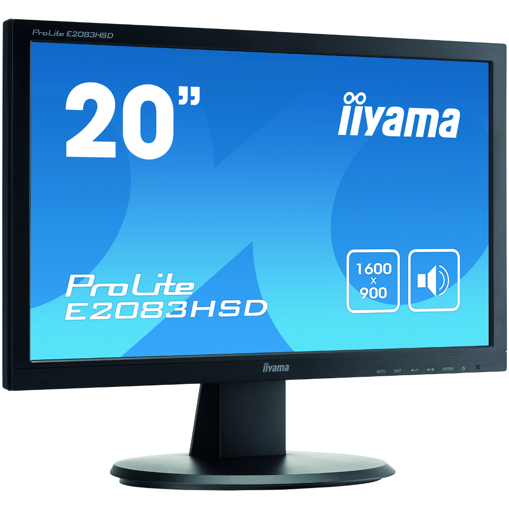 Monitor LED IIyama ProLite E2083HSD-B1 19.5 inch 5 ms Black 60Hz