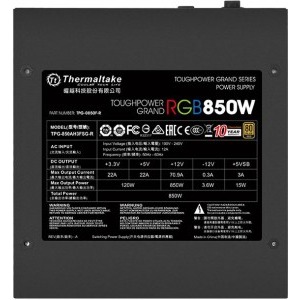 Thermaltake Toughpower Grand RGB, 80+ Gold, 850W