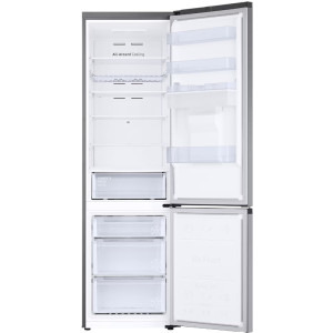 Samsung RB38C632ESA/EF, 386 L, Clasa E, Total No Frost, All Around Cooling, Digital Inverter, Dozator apa, 203 cm, Inox