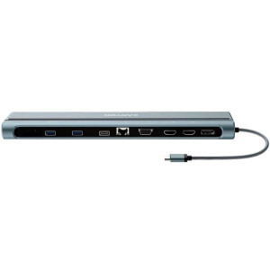 Canyon Multiport Universal USB Tip C 14-in-1, putere 100W