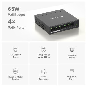 MERCUSYS Gigabit MS105GP