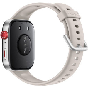 Huawei Watch FIT 3 Silver Body with White Fluoroelastomer Strap