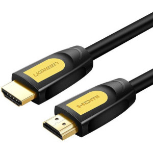 Ugreen HDMI Male - HDMI Male, v2.0, 1 m, Negru/Galben