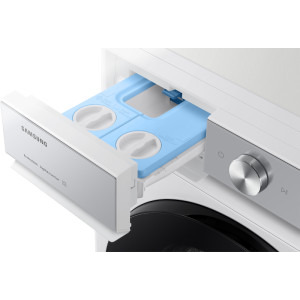 Samsung WW11DB8B95GHU4, Bespoke AI, 11 kg, 1400 RPM, Clasa A, AI Wash, AI EcoBubble, Auto Dispense, Quick Bubble, Alb
