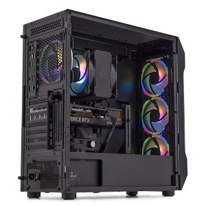 Gaming DRAGON Epic UltraPlus Powered by GIGABYTE, AMD Ryzen 5 7600X 4.7GHz, 32GB DDR5, 2TB SSD, RTX 4070 SUPER 12GB GDDR6X, Iluminare RGB