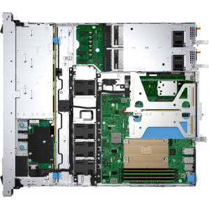 DELL PowerEdge R360 1U, Procesor Intel® Xeon® 6369P 3.3GHz Raptor Lake, 64GB UDIMM RAM, 1x 480GB SATA 6G SSD, PERC H755, 8x Hot Plug SFF